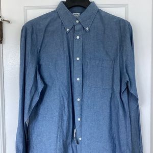 Regent Regular-Fit Chambray Sport Shirt Brooks Brothers (NWT)